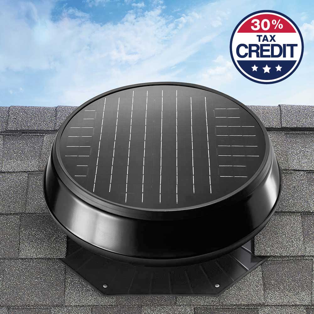 Attic fan on roof